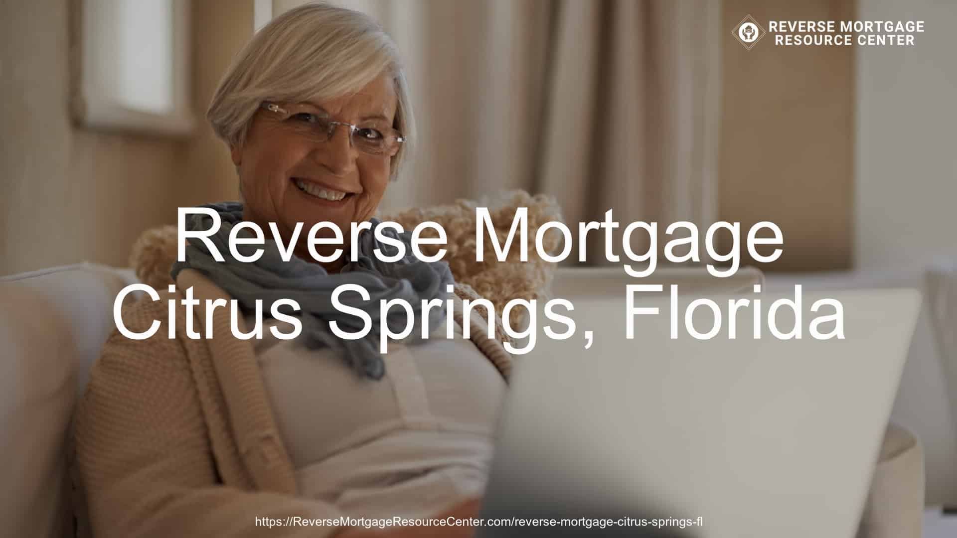 Reverse Mortgage Loans in Citrus Springs Florida