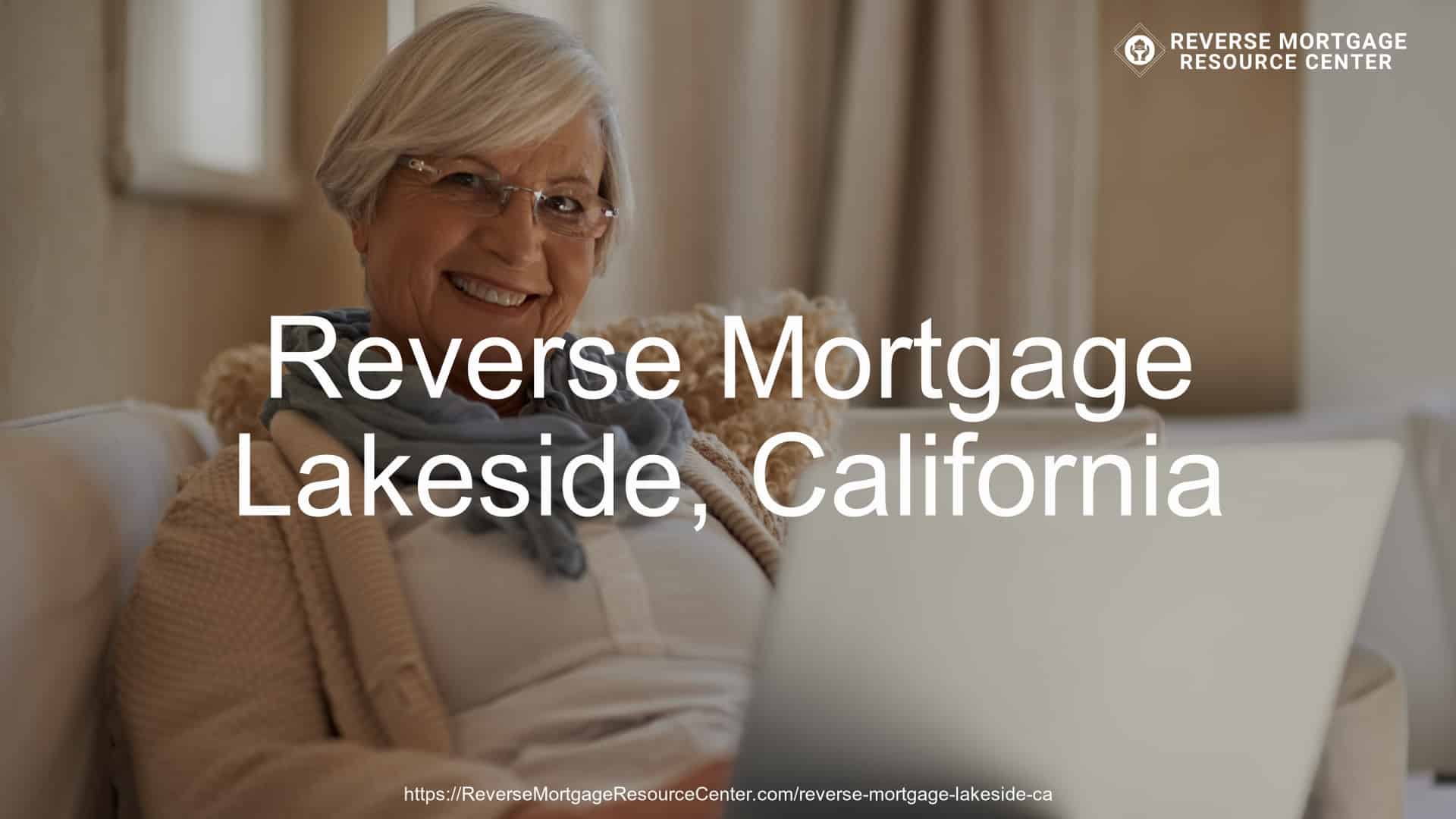 Reverse Mortgage Loans in Lakeside California